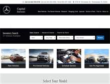 Tablet Screenshot of capitalmercedes.com